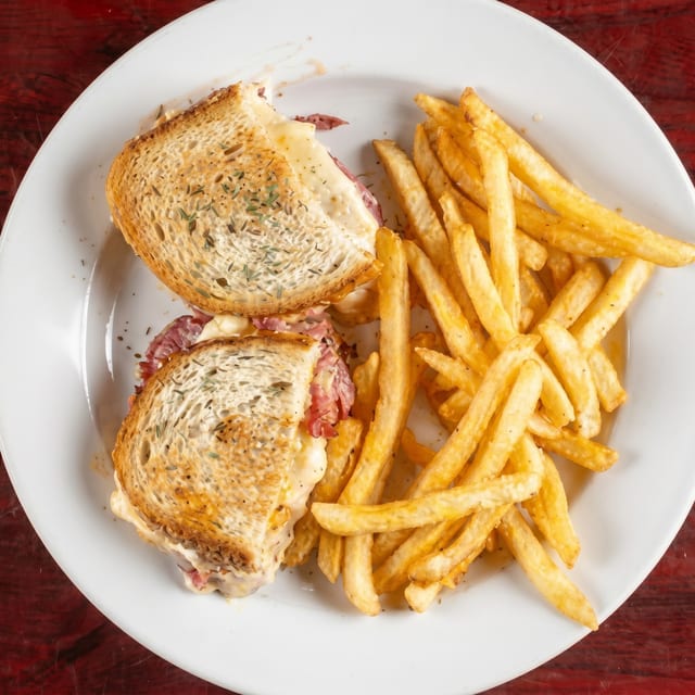 Grilled Reuben.